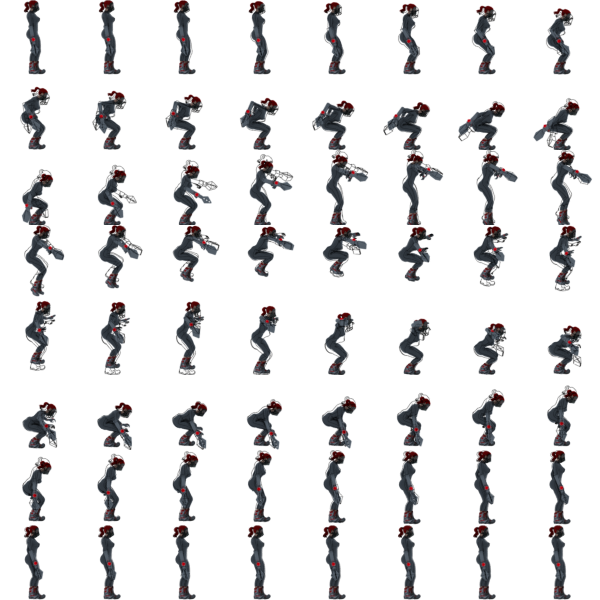 Sprite Sheet Demonstrating Problem