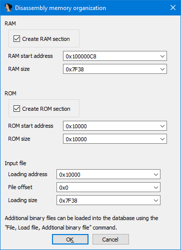 Settings for firmware