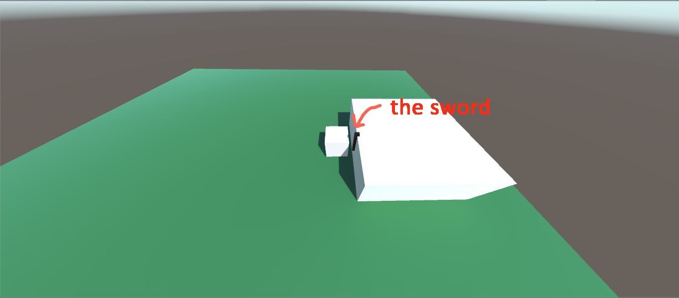 the image of sword going into object