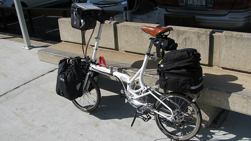 Folding bike, ready to ride