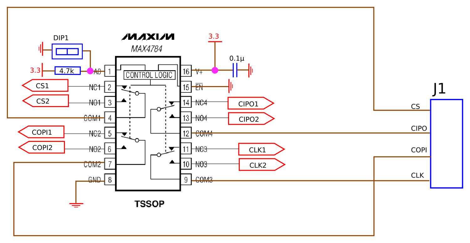 Variant 1 using an analog switch