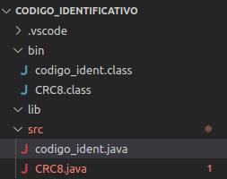 Carpeta src con los dos .java