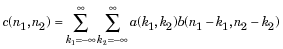 conv2 uses a straightforward formal implementation of the two-dimensional convolution equation in spatial form