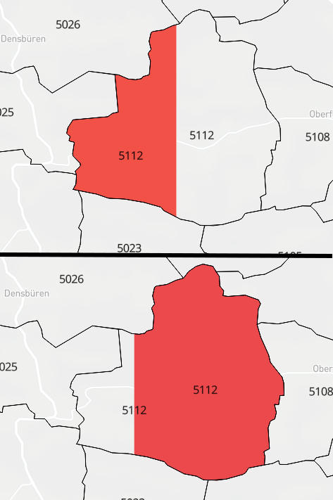 Mapbox GL Js polygon splitting error