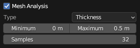 Thickness Mesh Analysis tool