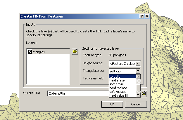 ArcScene: Create TIN From Features