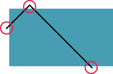 How to get the black line aligned with the boundaries of the rectangel