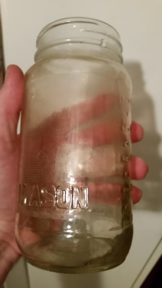 Near labelless bottle