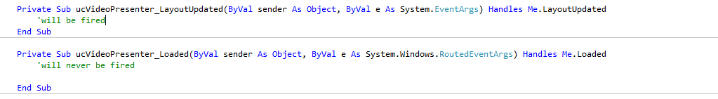 Usercontrol codebehind