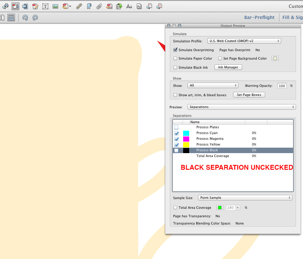 black overprint preview