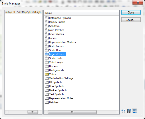 ArcGIS Style Manager