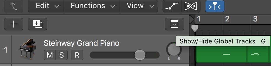 Show/Hide Global Tracks