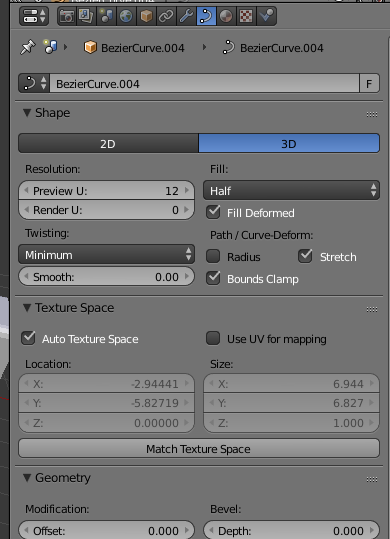 spline disable radius; enable strecht & bound clamp