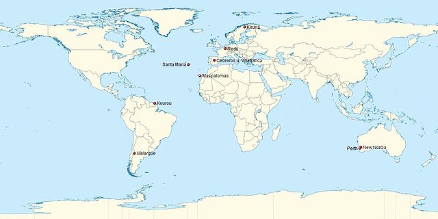 ESTRACK station locations