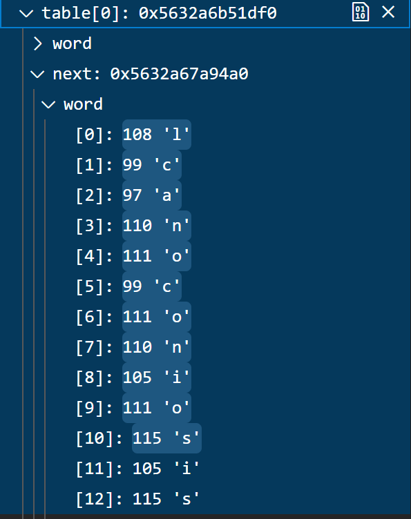 node after error