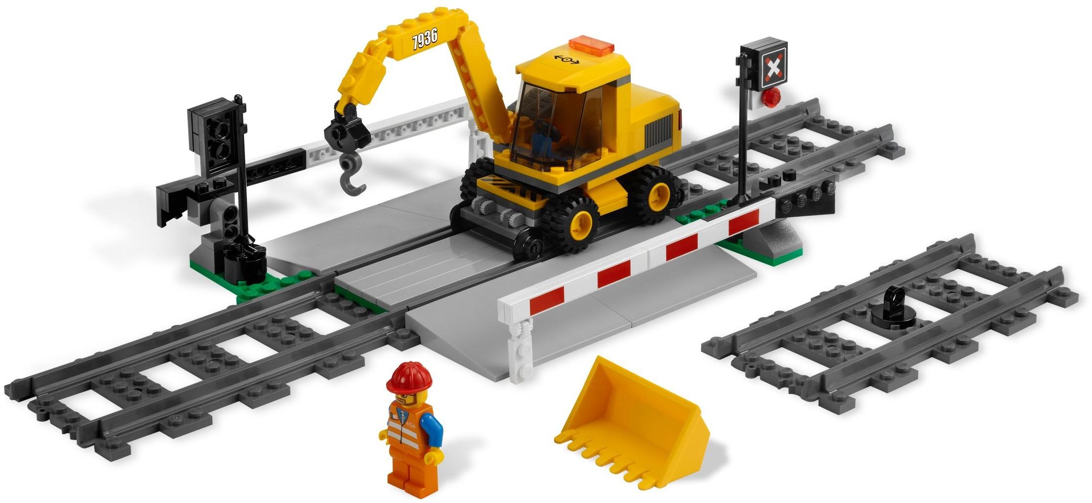 building Train level crossing using 2021 road plates Bricks