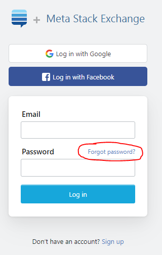 "Forgot password?"