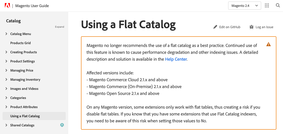 Magento docs content