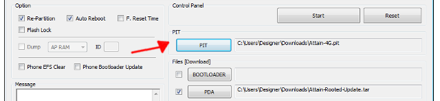 PIT File Selection