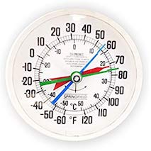 Min-max recording dial thermometer