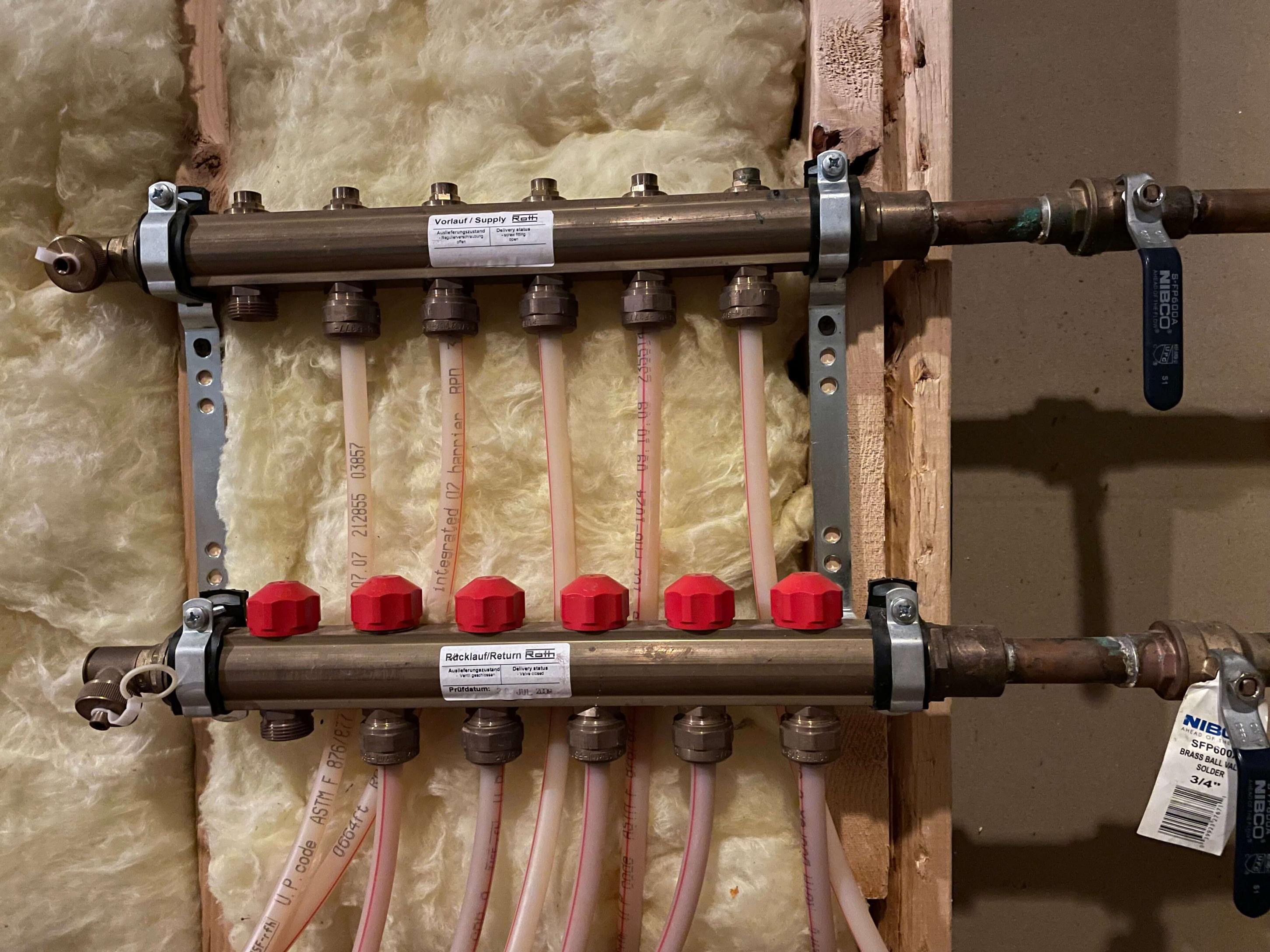 radiant heat manifold