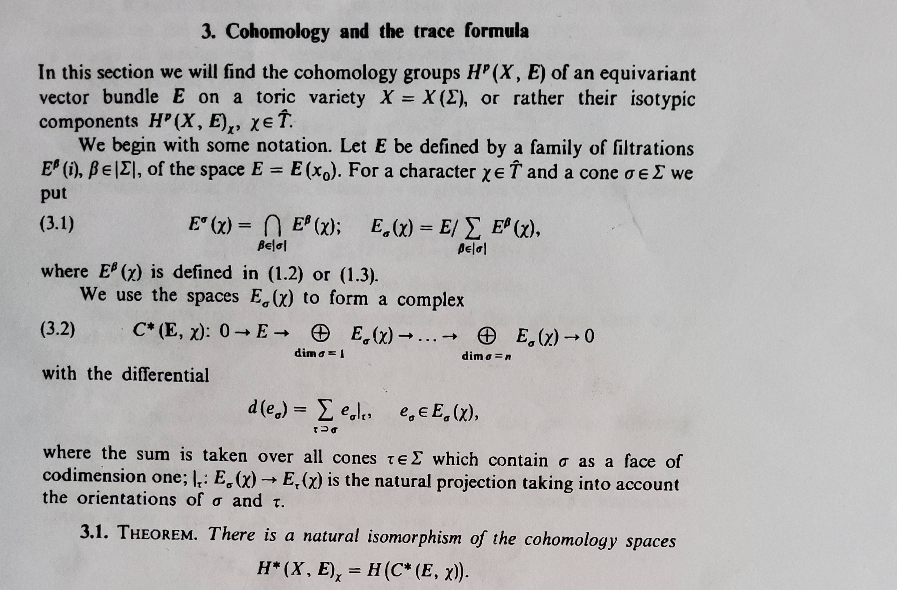 Klyachko - Equivariant vector bundles on toric varieteis