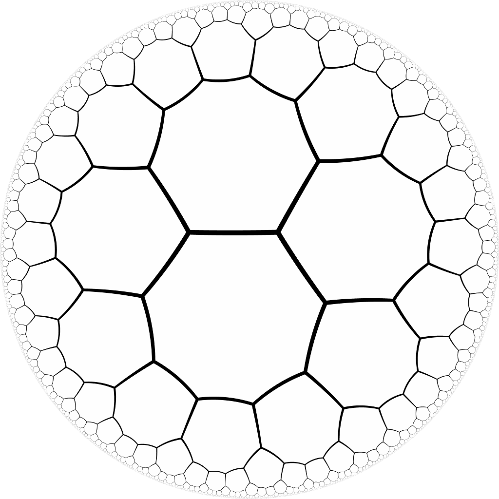 octagonal tiling in the hyperbolic plane