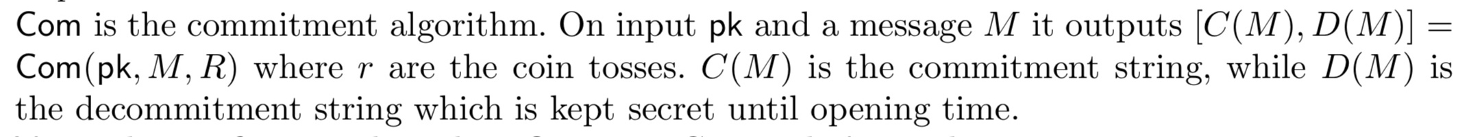 Portion of the paper that talks about Com protocol