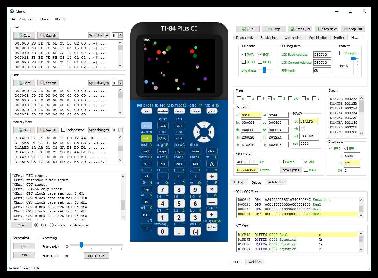 TI emulator