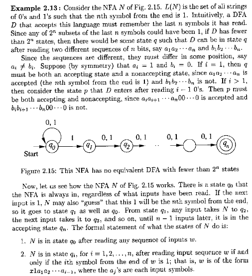 A Bad Case for the Subset Construction