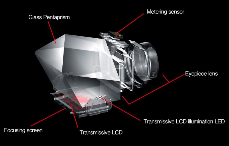 Canon 7D viewfinder system