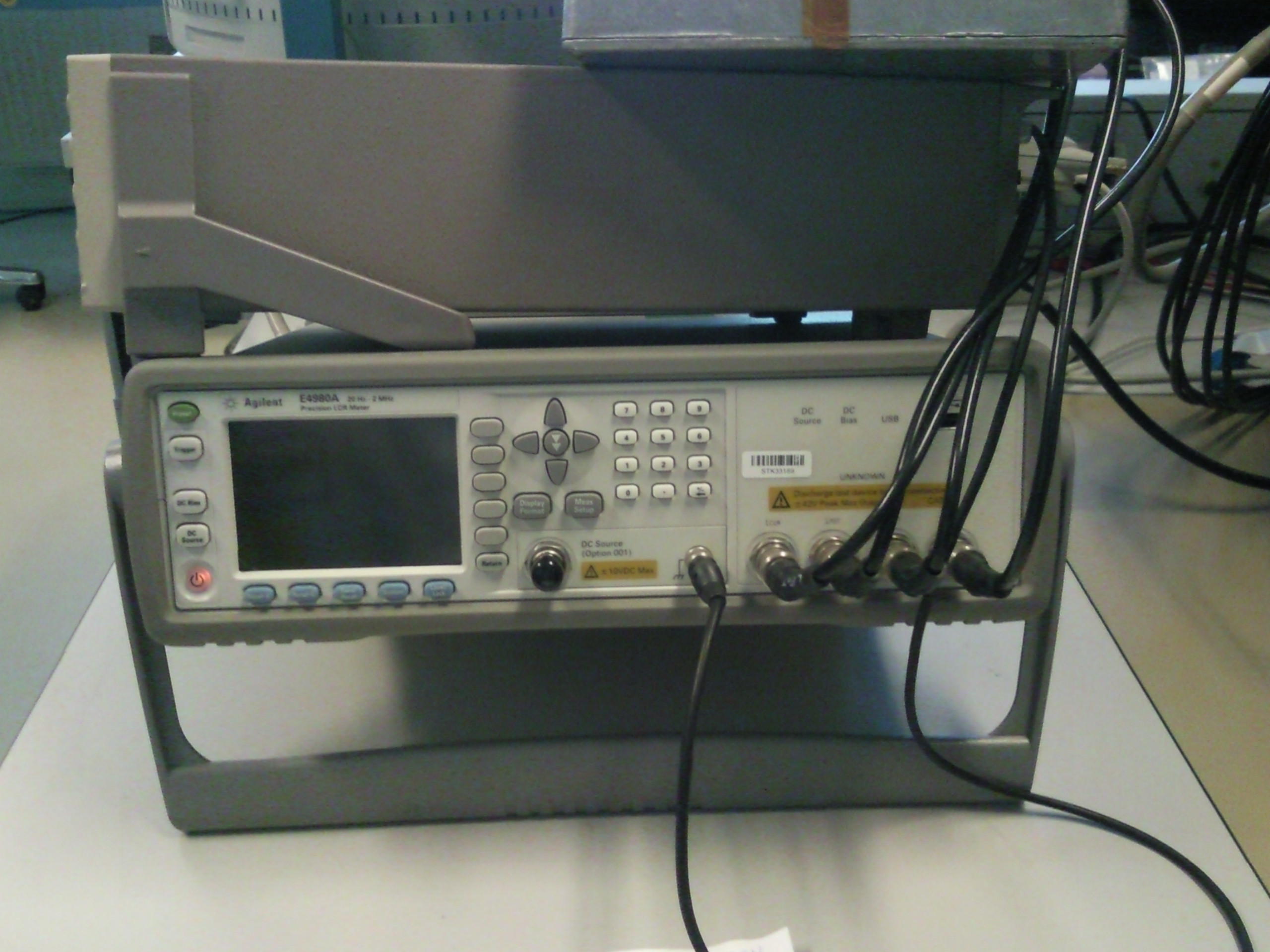 Agilent E4890A LCR meter - Used to measure capacitance of DUTs