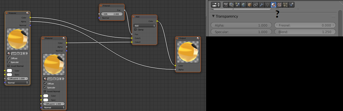 Node Setup + Transparency greyed out