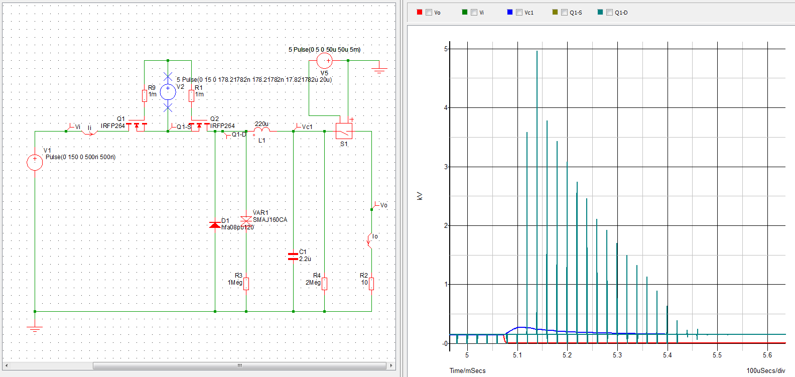 buck converter load disconnection