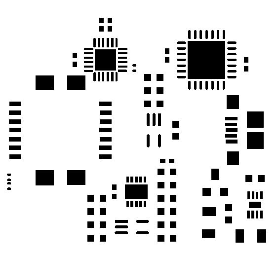 This is how my solder paste layer looks in my PCB design package