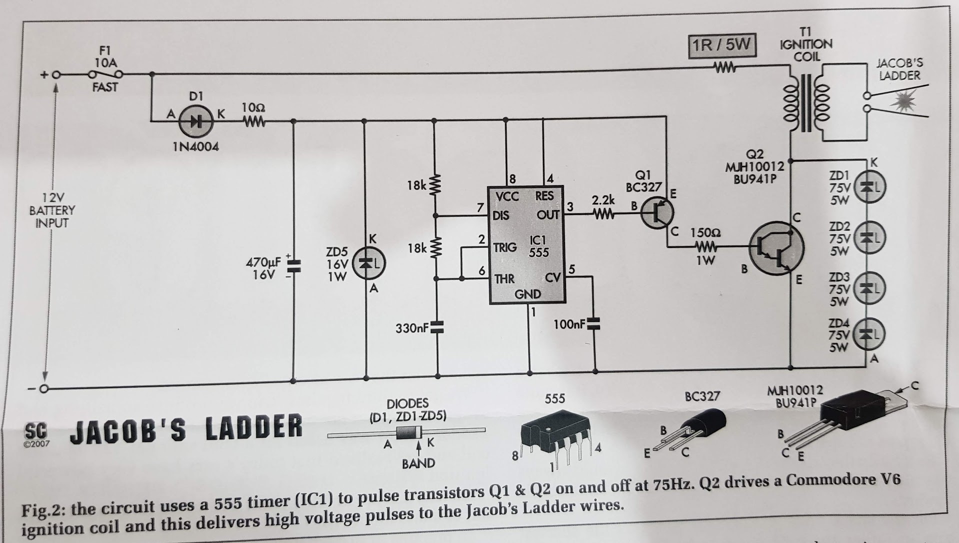 Jacob's Ladder Mk2 Schematic