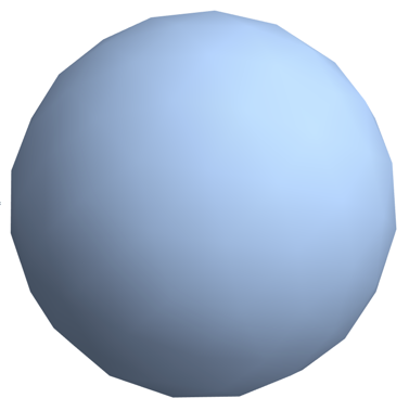 discretized ball with vertex normals