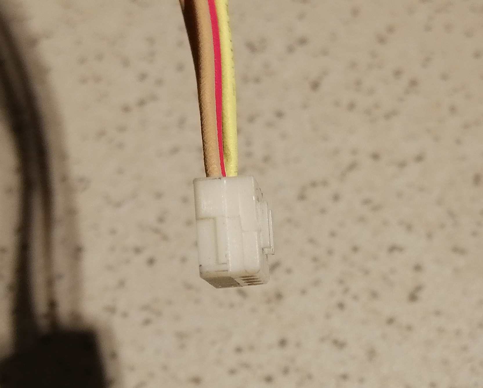 Side view of the connector