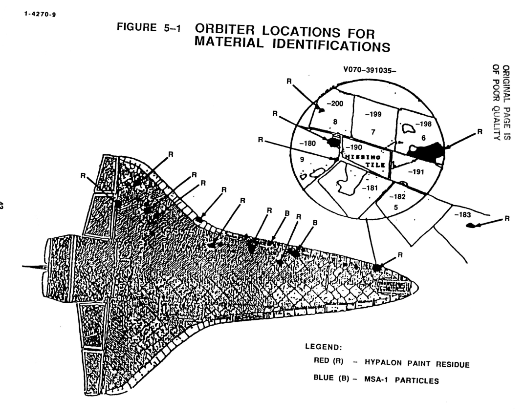 sketch of the damage