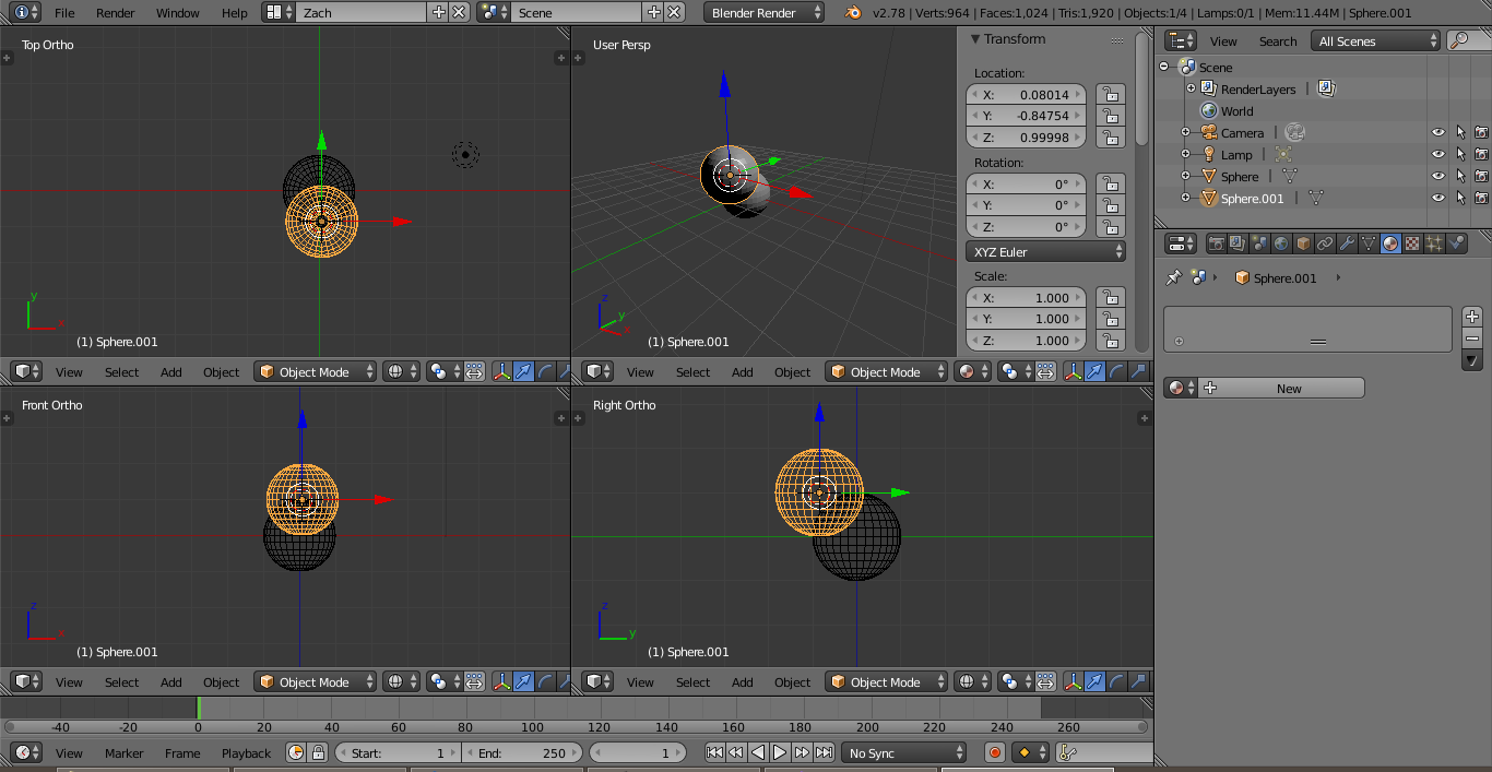 blender view