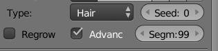 Hair Segment Input Field