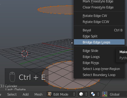 screenshot of recreating edge loops