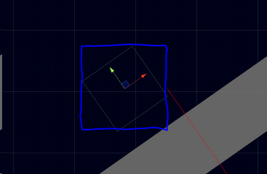 axis-aligned bounding box in blue