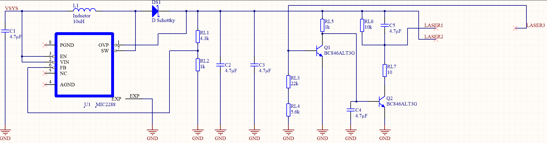 Driver laser module