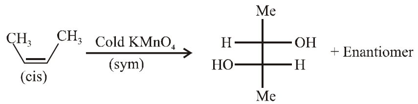 Oxidation reaction with products