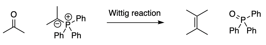 Wittig reaction scheme