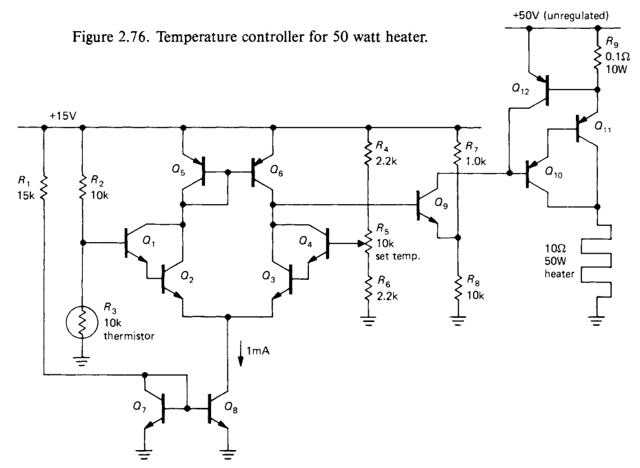 Schematic for Temperature Controller for 50 watt heater