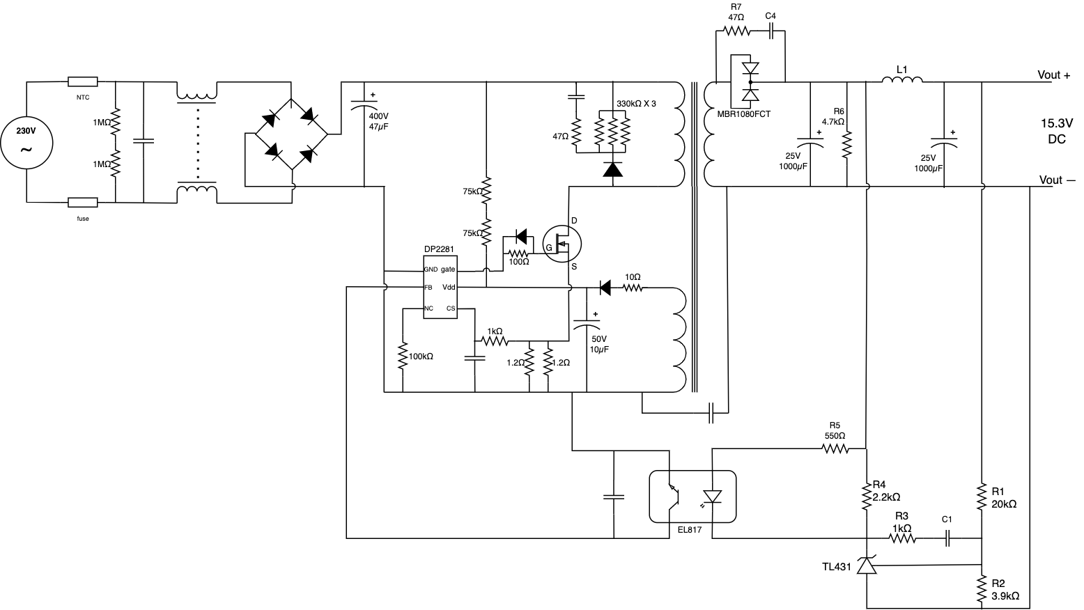 SMPS Circuit diagram