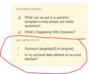 Hot Meta Posts