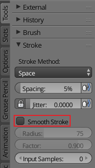 stroke options